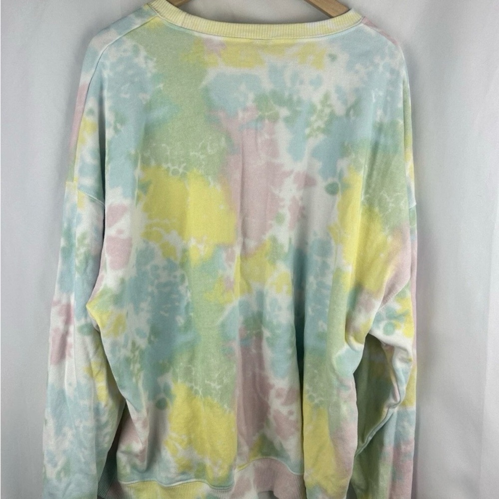 Disney Pastel Tie-Dye Minnie Mouse Crewneck Sweater - Picture 6 of 6